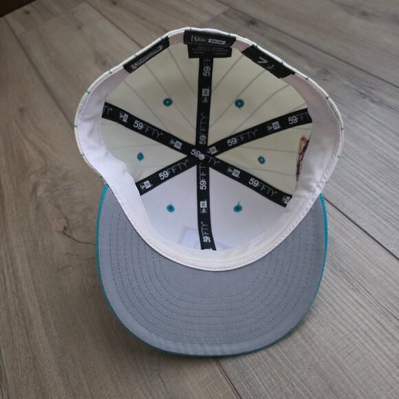 Diamondbacks Lids New Era x MLB Off White Pinstripe Fitted Hat Sz 7.5 - Picture 10 of 11